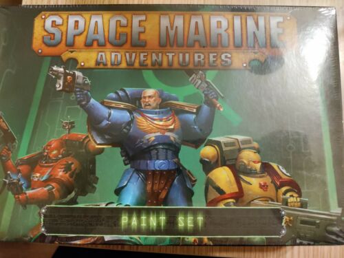 Warhammer 40k Space Marine Adventures Paint Set Limited Edition With Brush