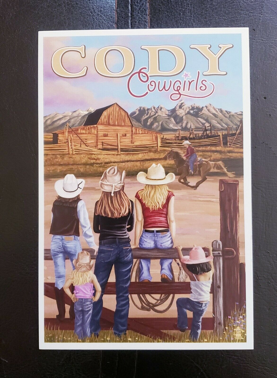 Cody, Wy - Cody Cowgirls Scene - Lantern Press Postcard