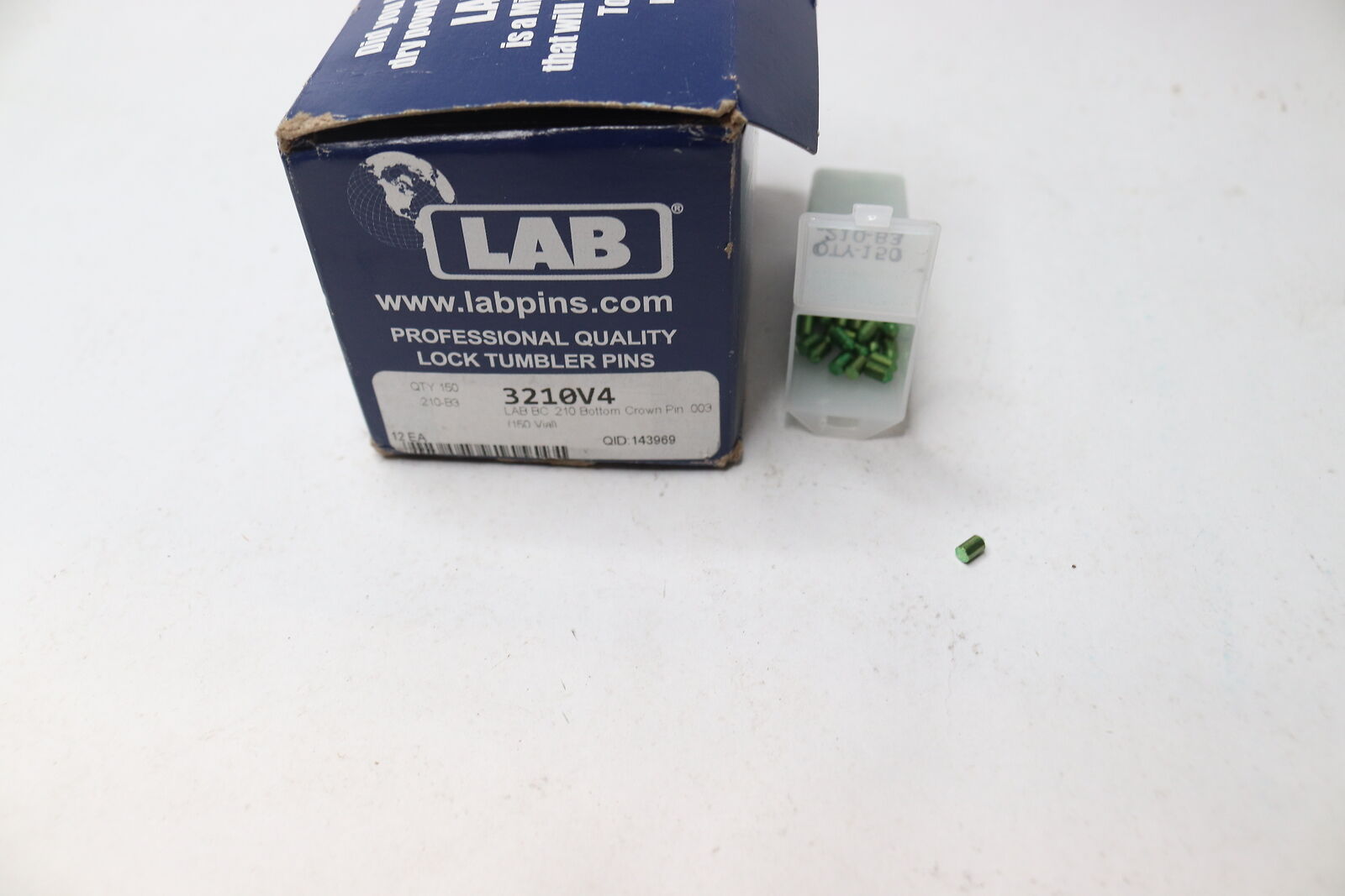 (150-pk) Lab Professional Quality Lock Tumbler Pins Green .003" X .210" 3210v4