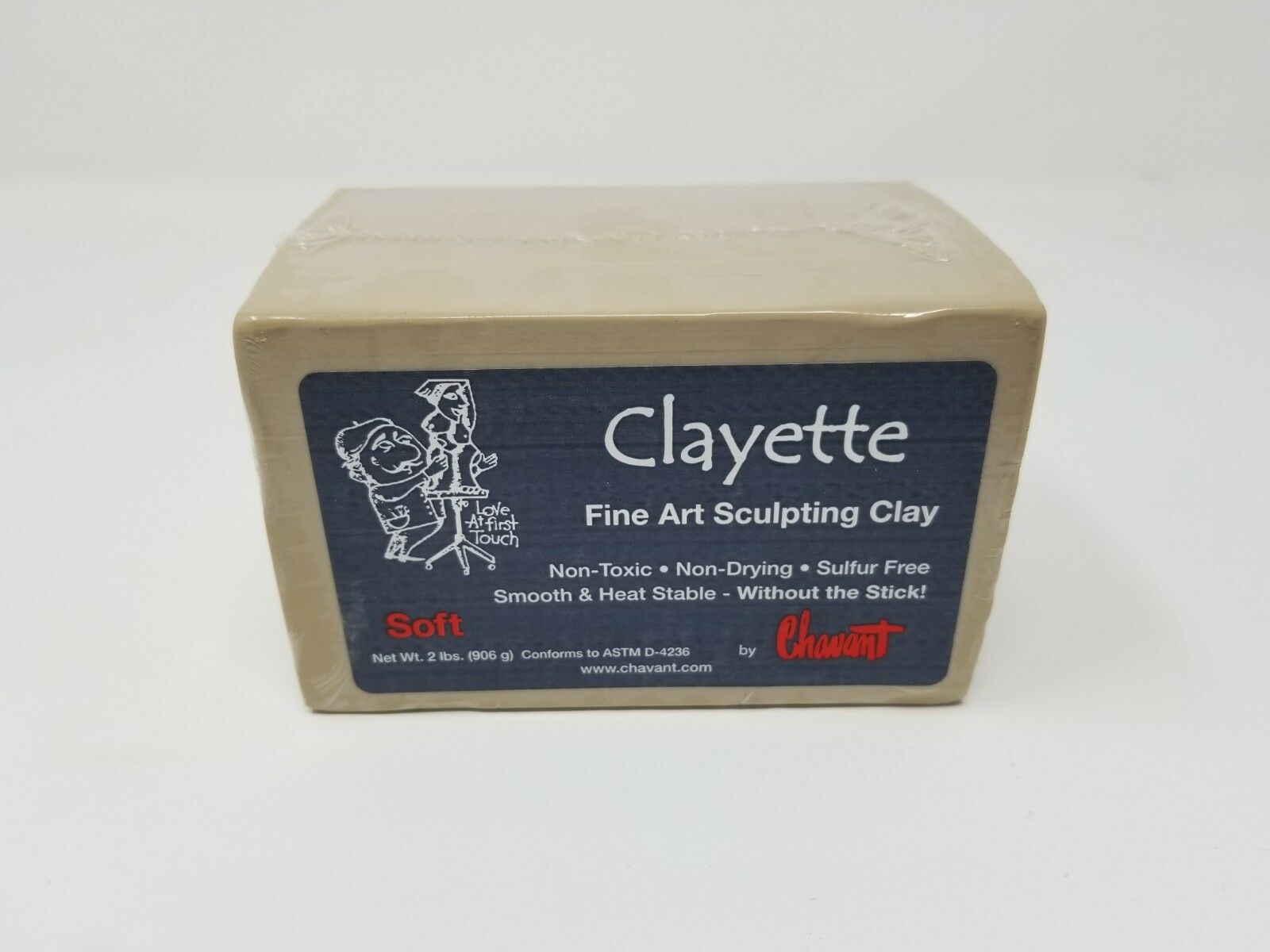 Chavant Clayette Soft (cream) 2 Lb Brick