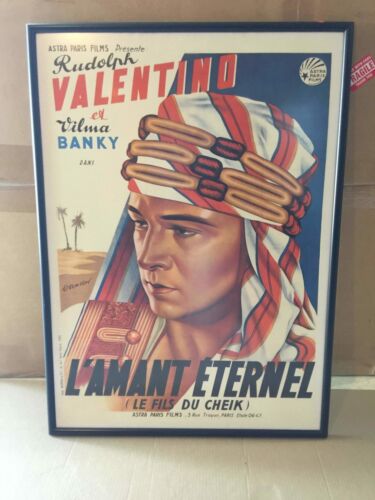 Son Of The Sheik - Rudolph Valentino - Art By Vandor (r1930's) French Movie P...