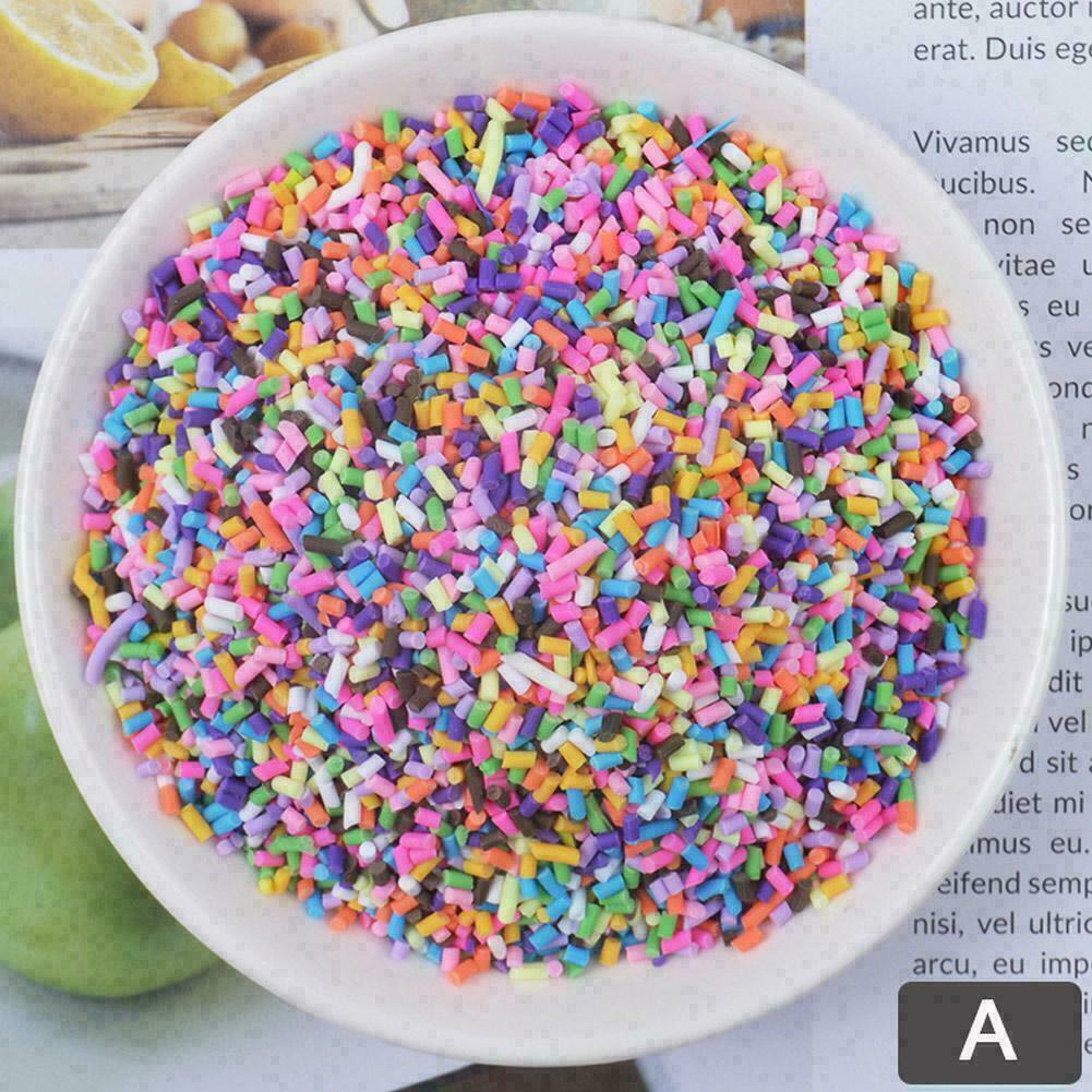 100g Box Clay Sprinkles For Filler For Slime Diy Fake Sale Candy Decor Supp A4n5
