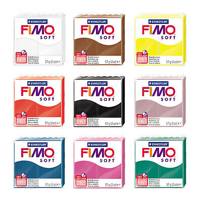 Genuine Fimo® Soft Modelling Oven Bake Clay 57g Or 454g Blocks * Popular Colors