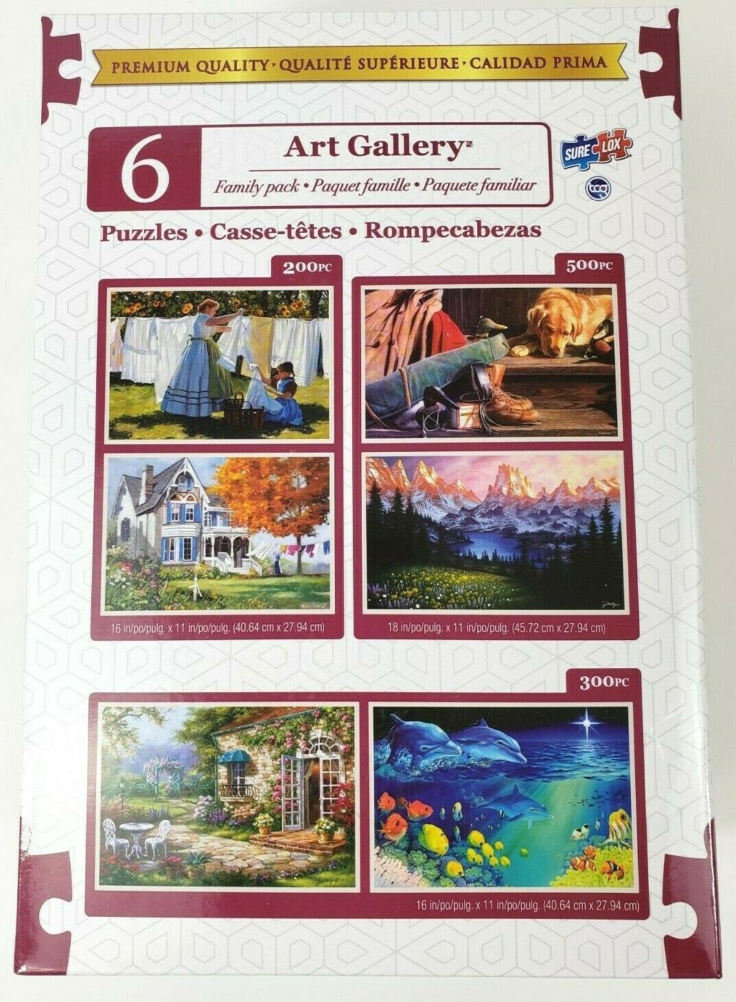 New Art Gallery 6 Jigsaw Puzzle Family Variety Pack Sure Lox Premiumquality 5a