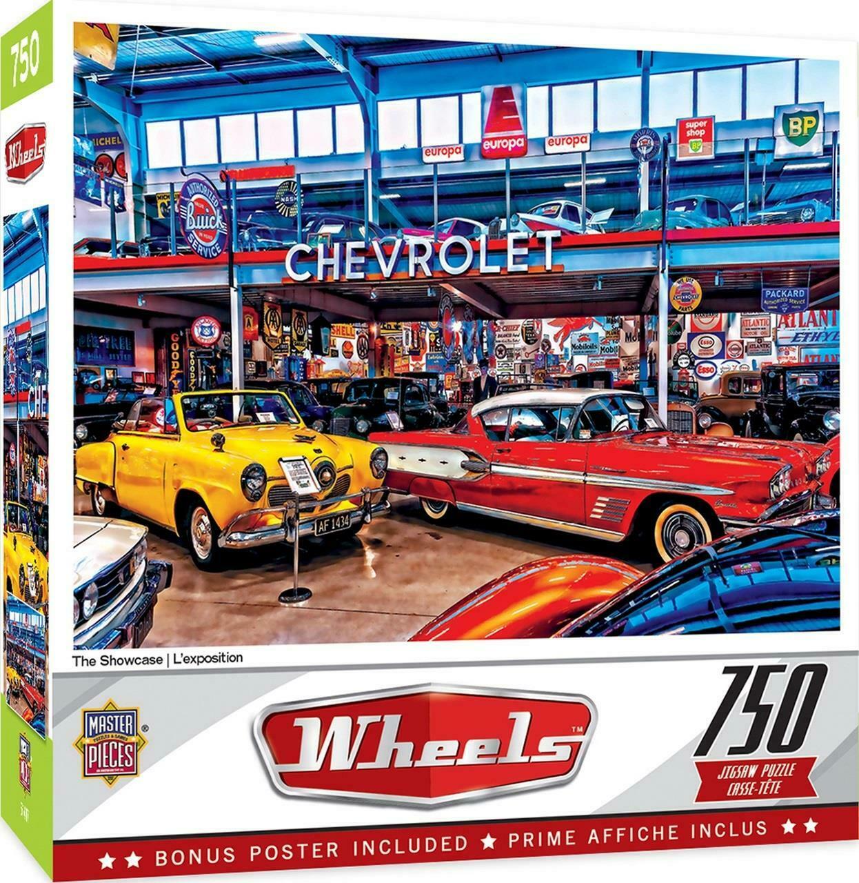 New Masterpieces Wheels - The Showcase - 750 Piece Jigsaw Puzzle, 32070