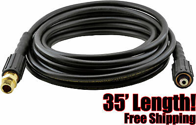 Pressure Parts 353299 35' 3200psi Pressure Washer Replacement Hose With M22 Fitt