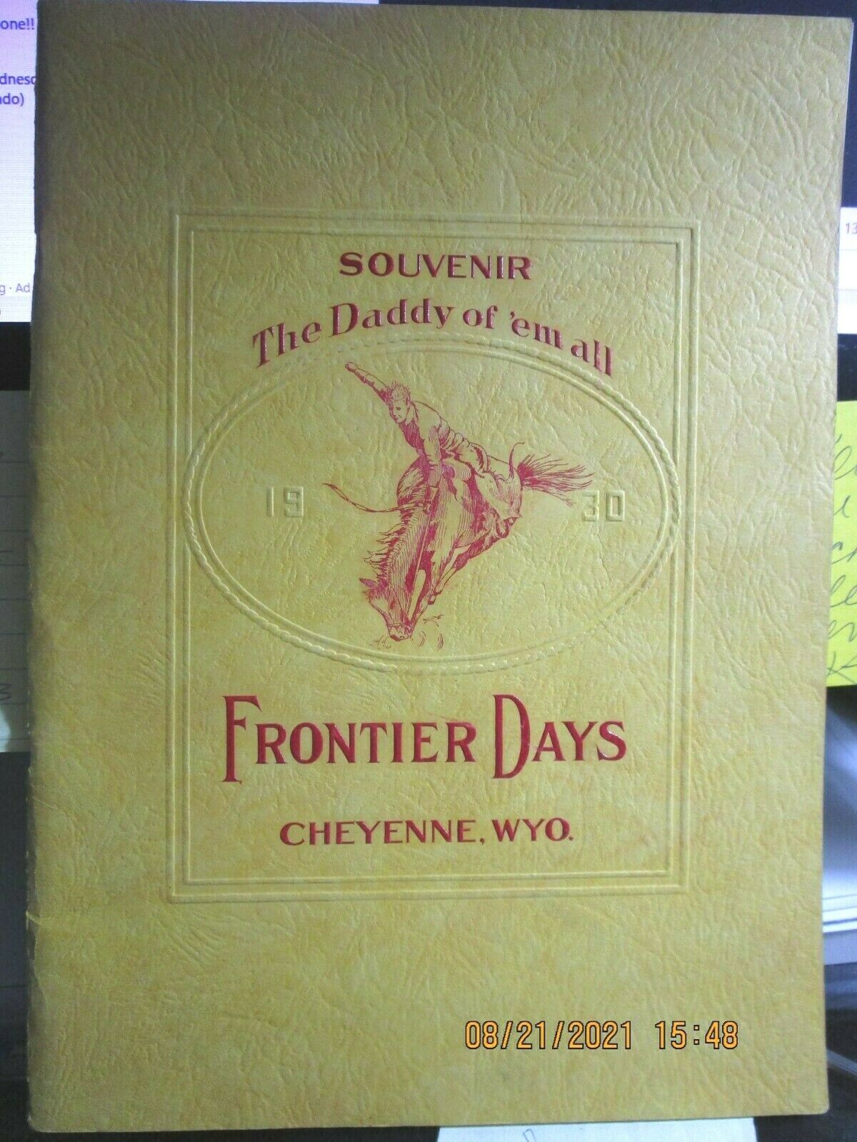 Vintage 1930 Cheyenne Frontier Days Souvenir  Program