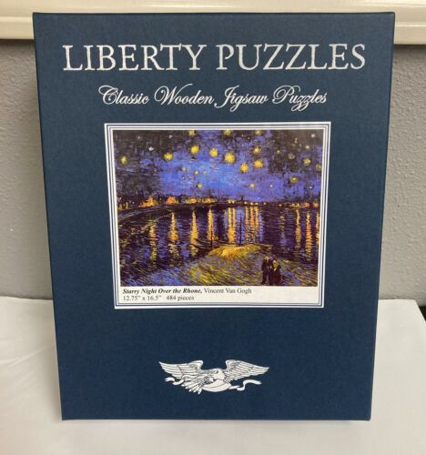 Liberty Puzzles - Starry Night Over The Rhone - 12.75"x16.5" - 484 Pieces