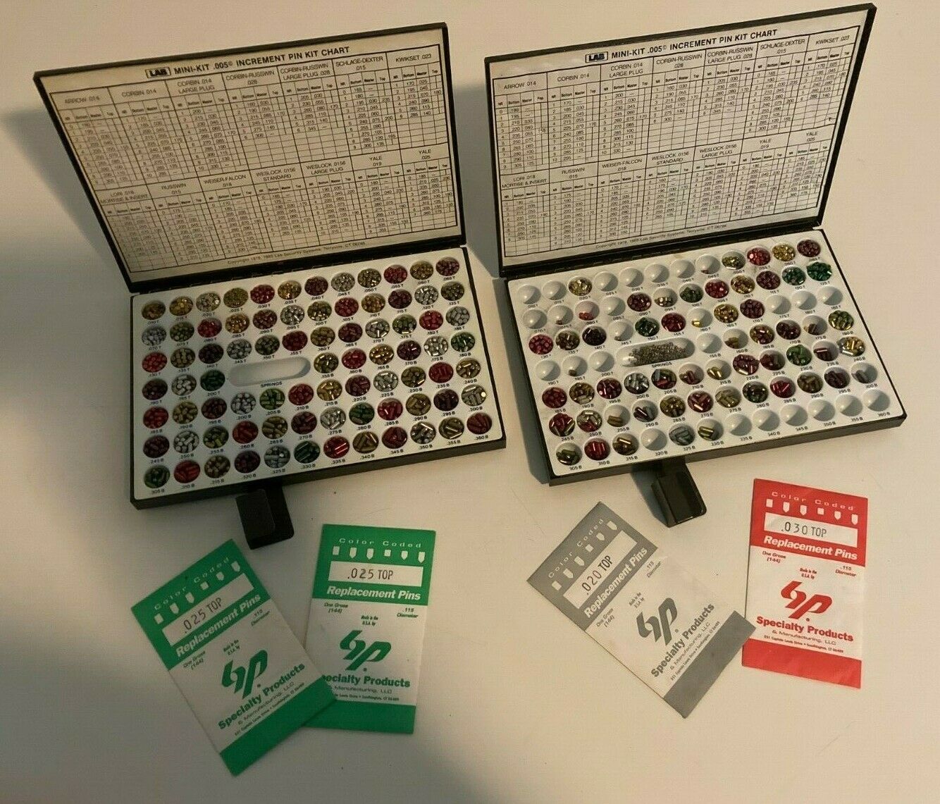 Lab Lock Cylinder Pins Kits/cases