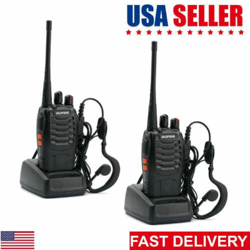 2x Baofeng Bf-888s Transceiver Ctcss 16ch Handheld Amateur Ham Two-way Radio Us
