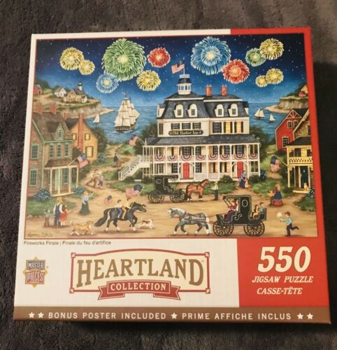 Masterpieces Heartland - Fireworks Finale - 550 Piece Jigsaw Puzzle Complete