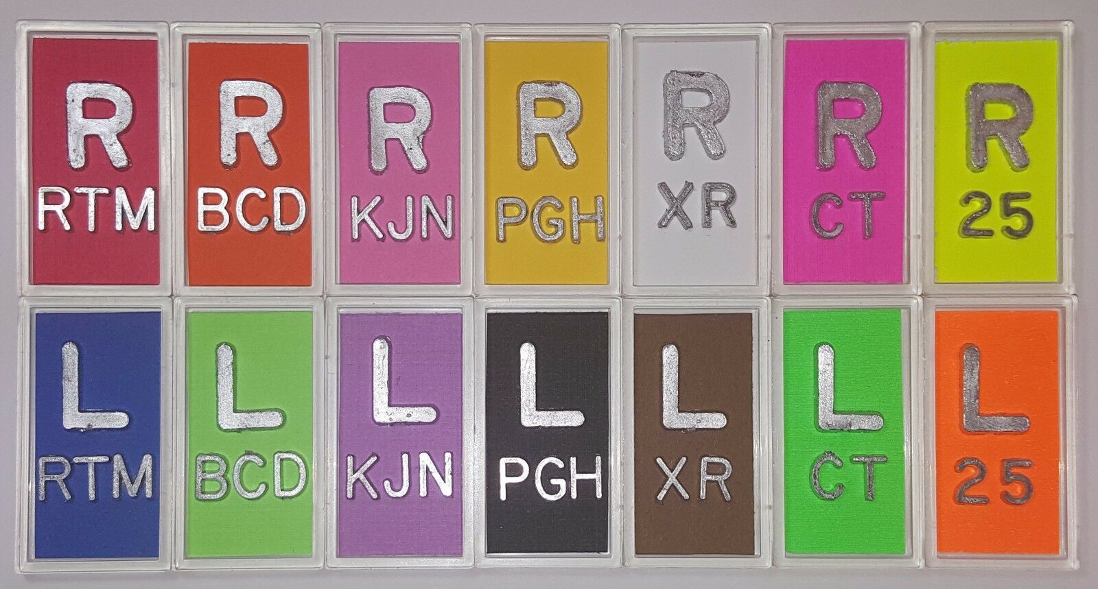 1 Set Of Xray Markers With Lead Initials And Colors Options