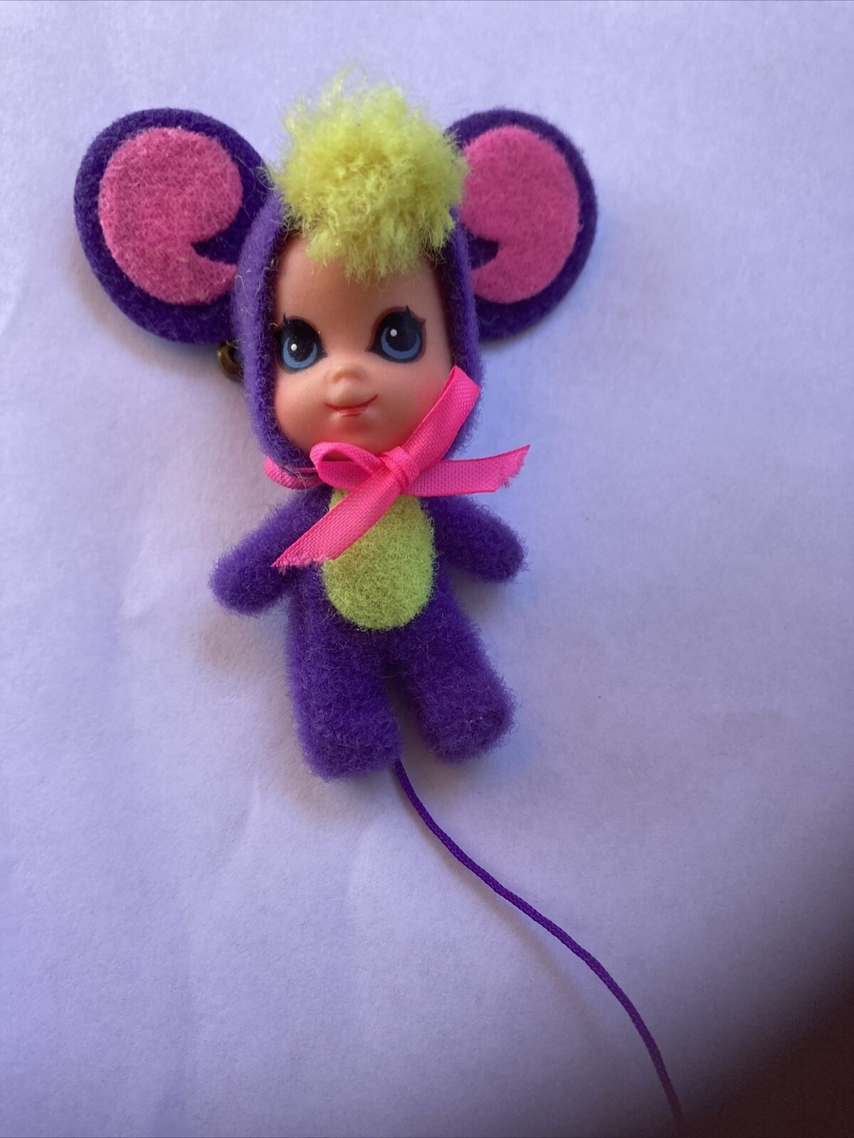Vintage Liddle Kiddles Miss Mouse In Little Purple Suit Animiddle Mattel Pin