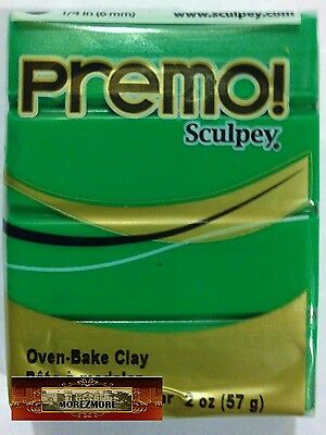 M00555 Morezmore Premo! Sculpey Green 5323 2oz Sculpting Polymer Clay