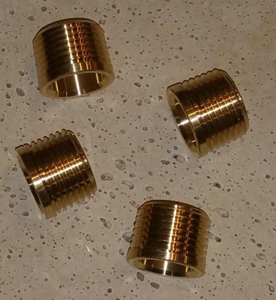 1/2" Copper Sweat X 1/2" Mip Npt Full-slip Brass Solder Adapter New 4 Pack