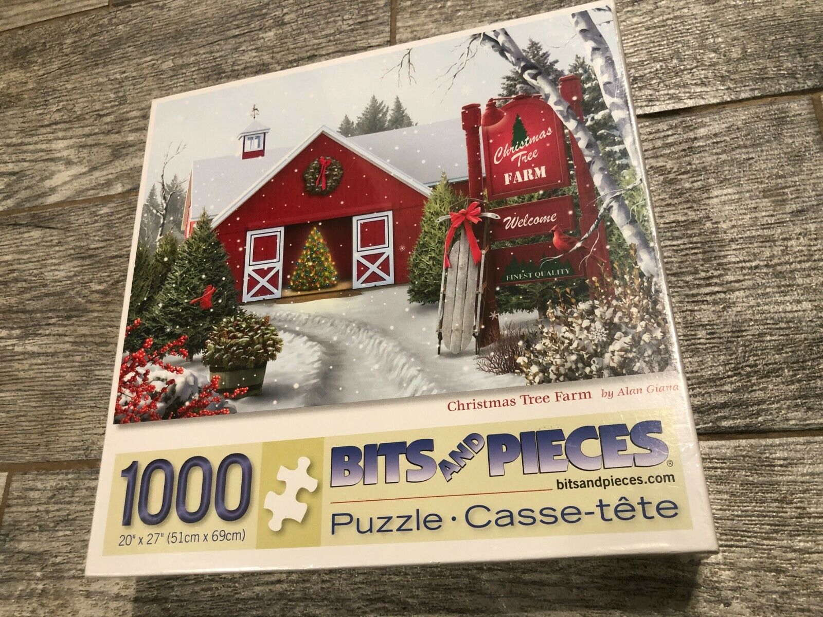 Bits And Pieces 1000 Piece Jigsaw Puzzle New Christmas Tree Farm 40140 20 X 27