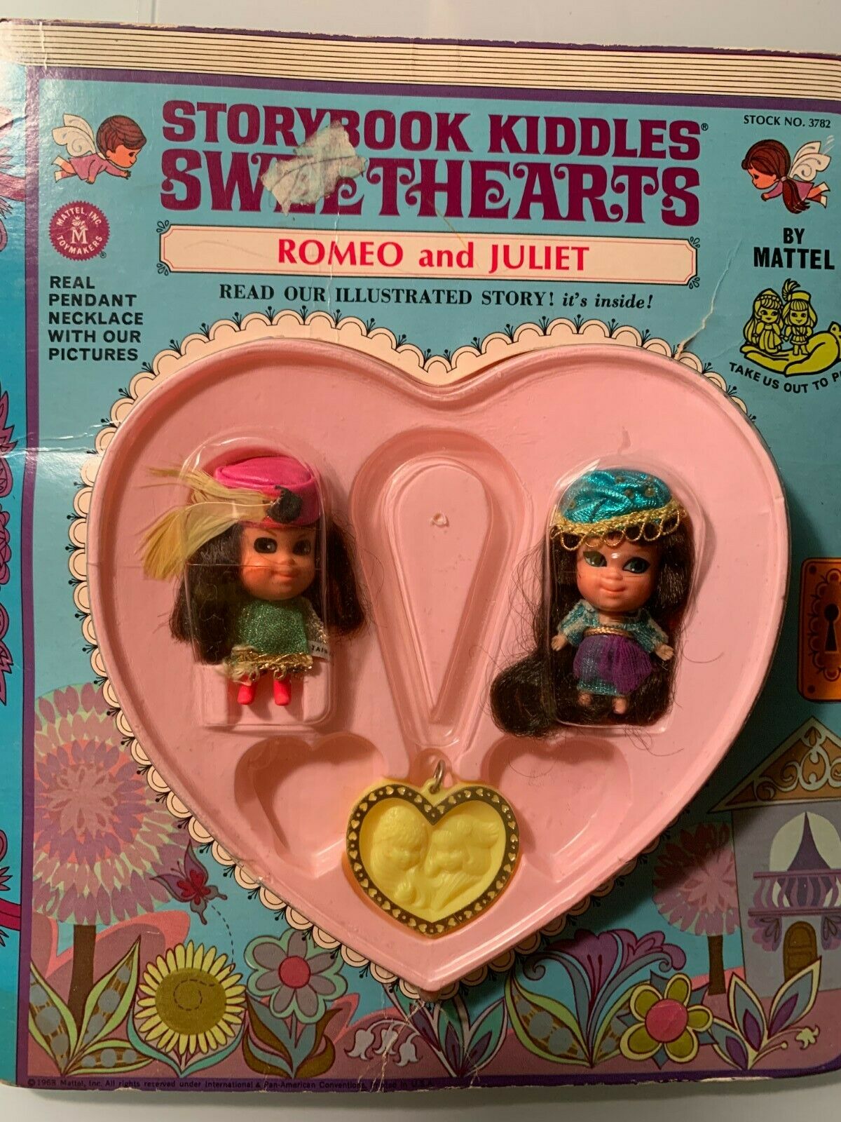Vintage Mattel Storybook Kiddles Sweethearts Romeo And Juliet Free Shipping