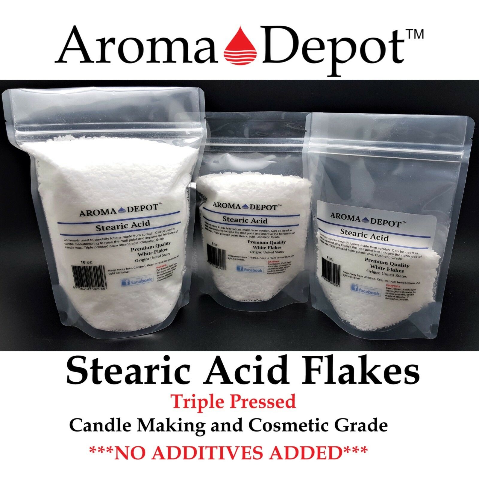 Stearic Acid Pure Premium Quality Triple Pressed Pastilles Flakes