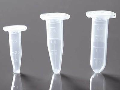 Sterile 0.5ml, 1.5ml 2ml Centrifuge Tubes Plastic Vials Container Liquid Bottle