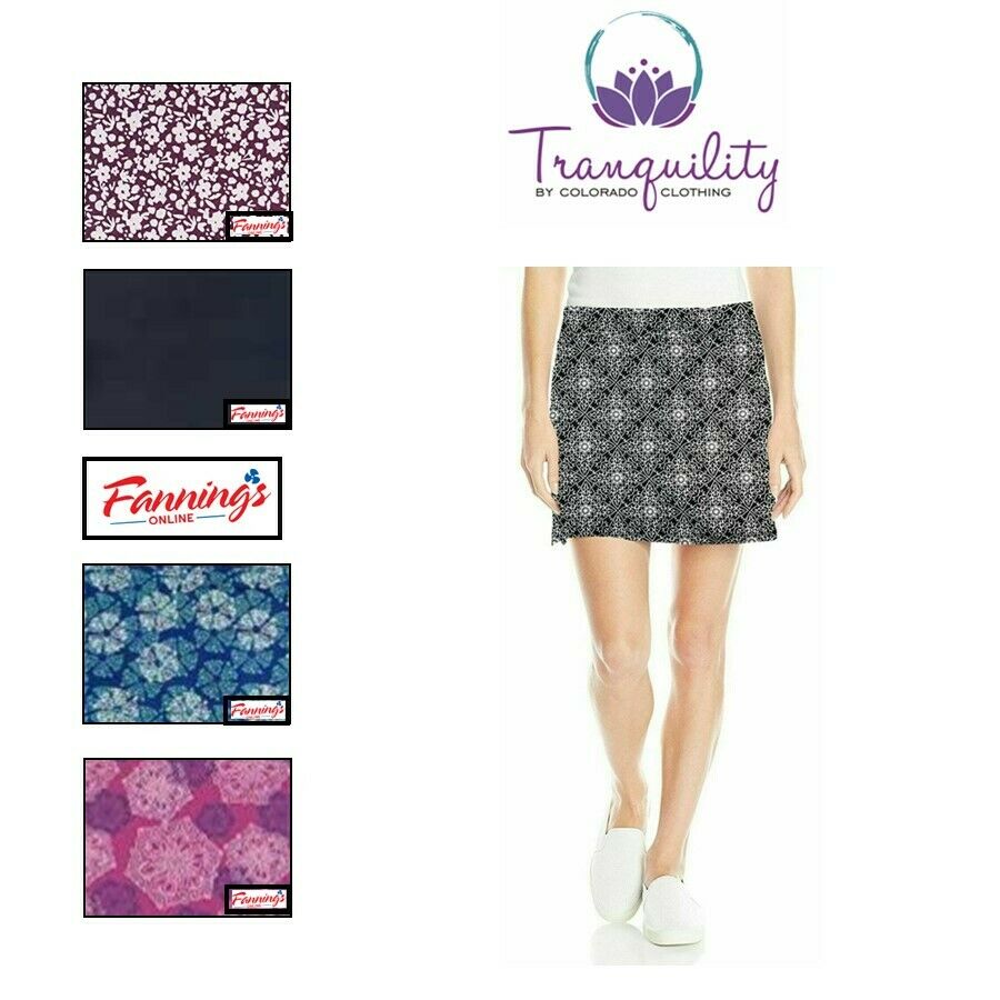 Sale! Tranquility By Colorado Clothing Ladies’ Skort Skirt Clr/sz | Variety E41