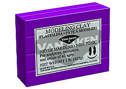 Plastalina Modeling Clay 1 Lb. Bar - Violet